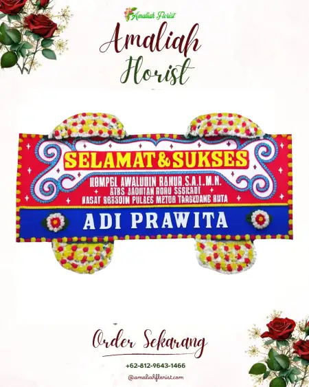 Papan Bunga Ucapan Selamat Pule